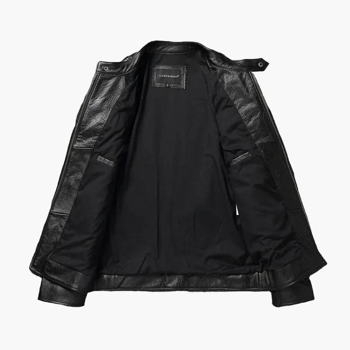 Stilla | Bikerjakke I Klasisk Moto-Stil - Slim Fit Mode Overgangsjakke til Fritid og Hverdag