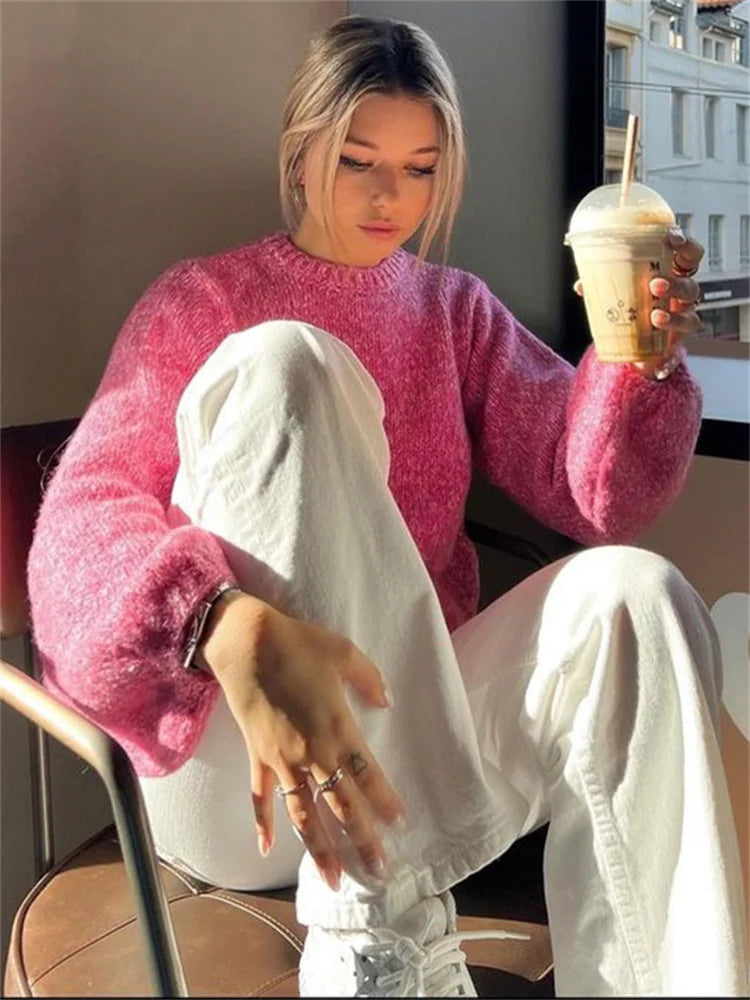 Stilla | Åben ryg strikpullover