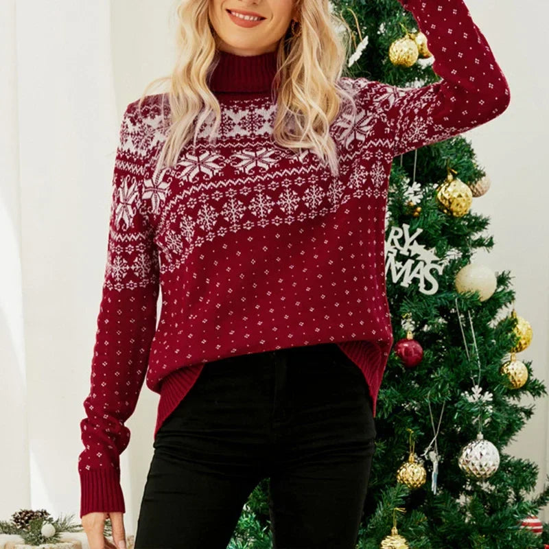 Stilla | Strikpullover Snefnug Dwight, Festlig Julepullover Til Kvinder