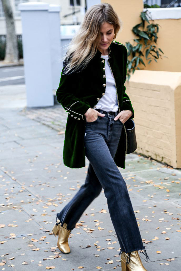 Stilla | Elegant lang frakke med knapper