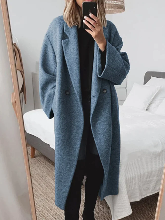Stilla | Dame Stilfuld Størrelse Frakke Elegant Longline til Vinteren