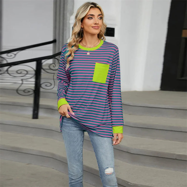 Stilla | Oversize T-shirt med striber