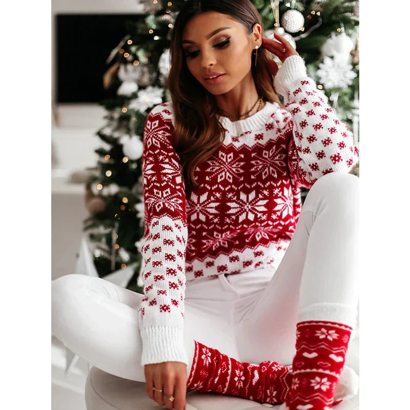 Stilla | Pullover med snefnugmotiv
