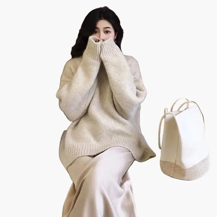 Stilla | Oversize Pullover I Retro Stil til Efterår og Vinter - Moderne, Rummelig Pasform, Perfekt til Hverdagen
