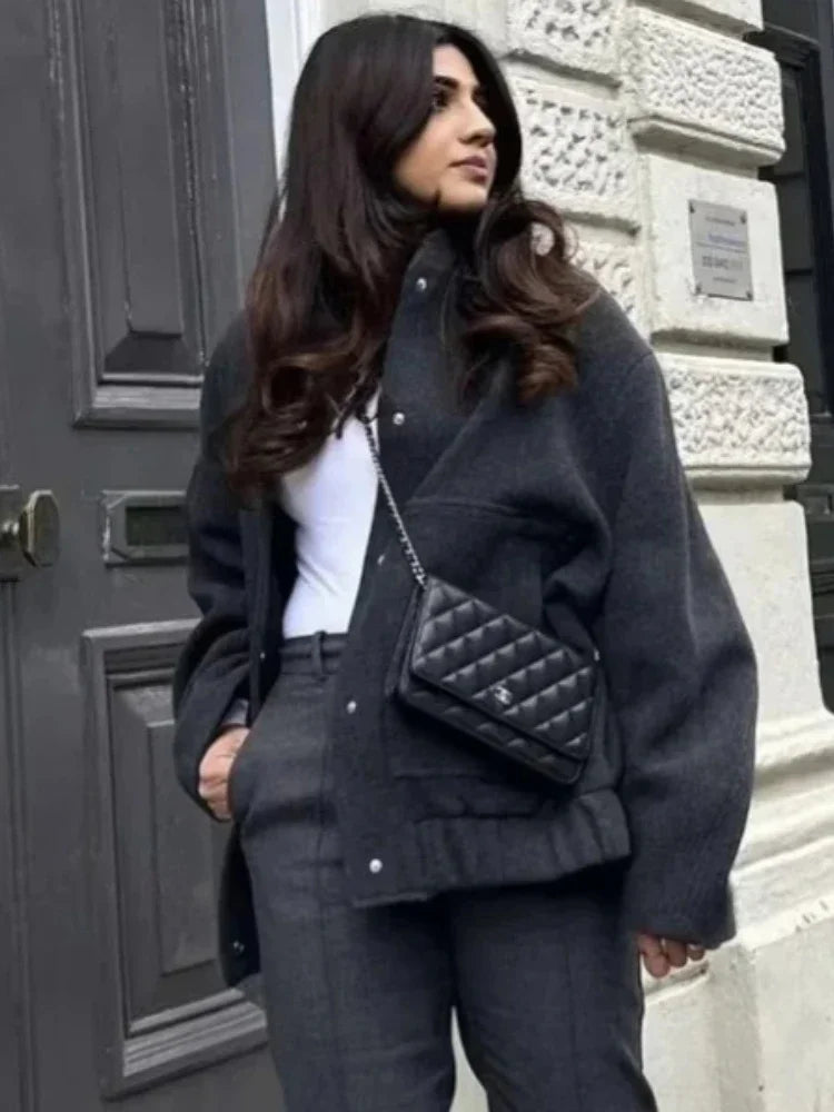 Stilla | Oversize Bomberjakke