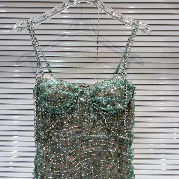 Stilla | Pynte Grøn Bustier Kjole