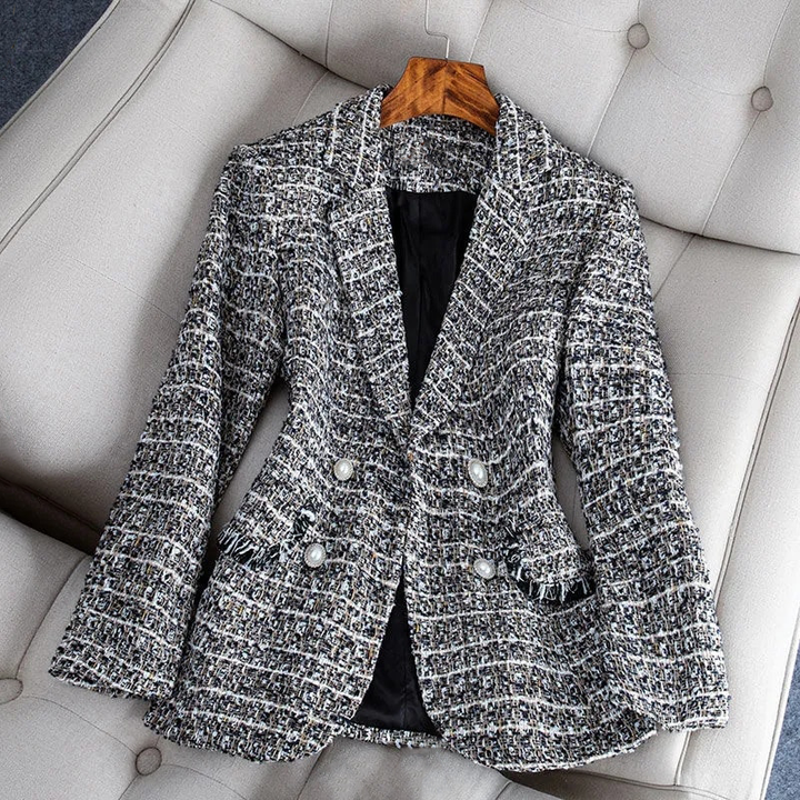 Stilla | Rutig Blazer Til Kvinder