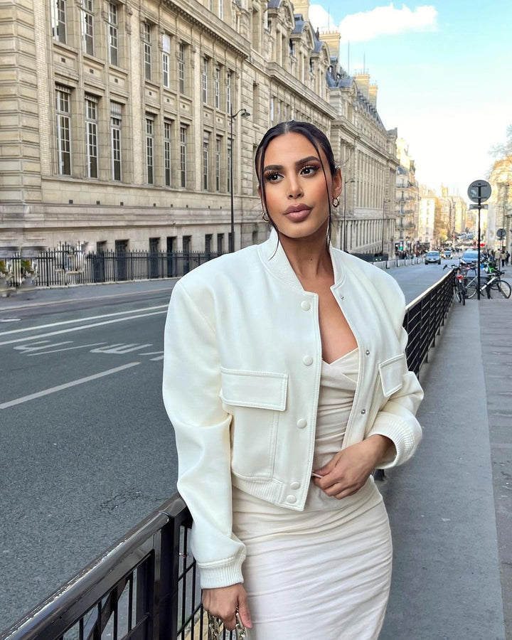 Stilla | Beige Flyverjakke Til Et Elegant Udseende