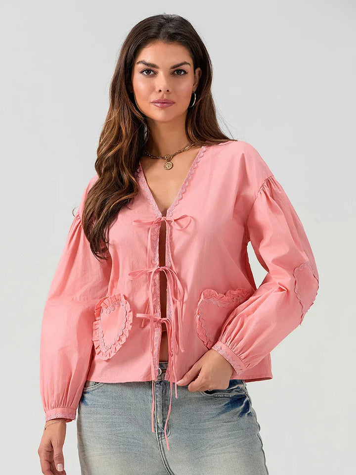 Stilla | Smuk Bluse Med Lommer