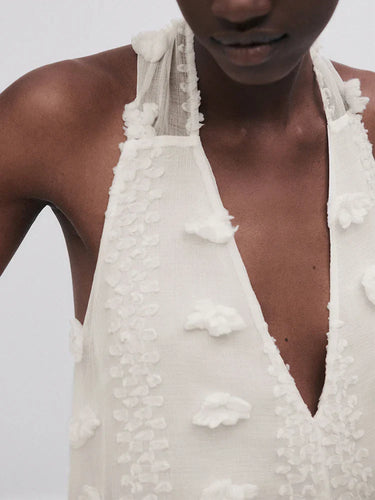Stilla | Elegant Lang Broderet Kjole