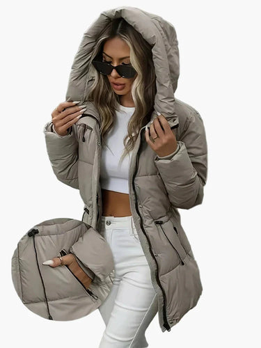 Stilla | Vinter Steppjakke med Hætte - Fashionabel, Varm Frakke til Fritid Og Hverdag