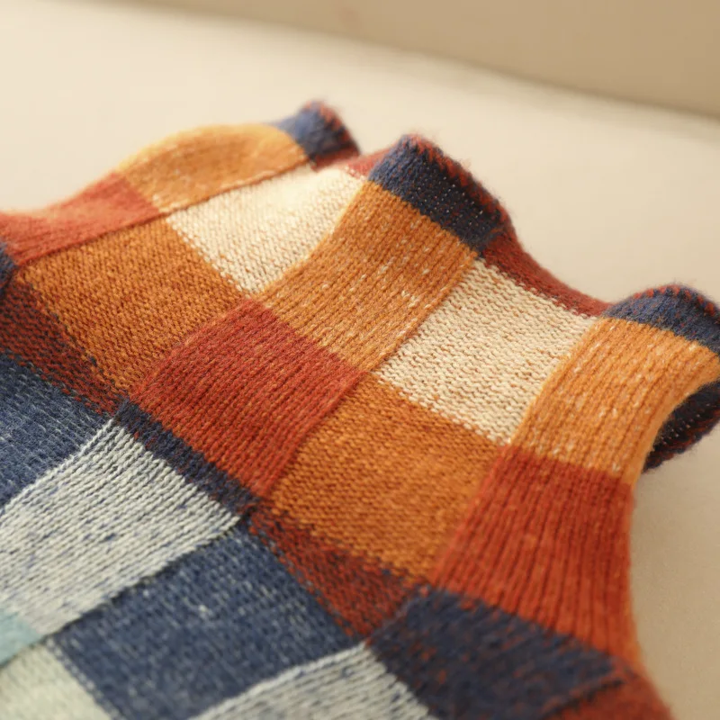Stilla | Patchwork-rullekravepullover