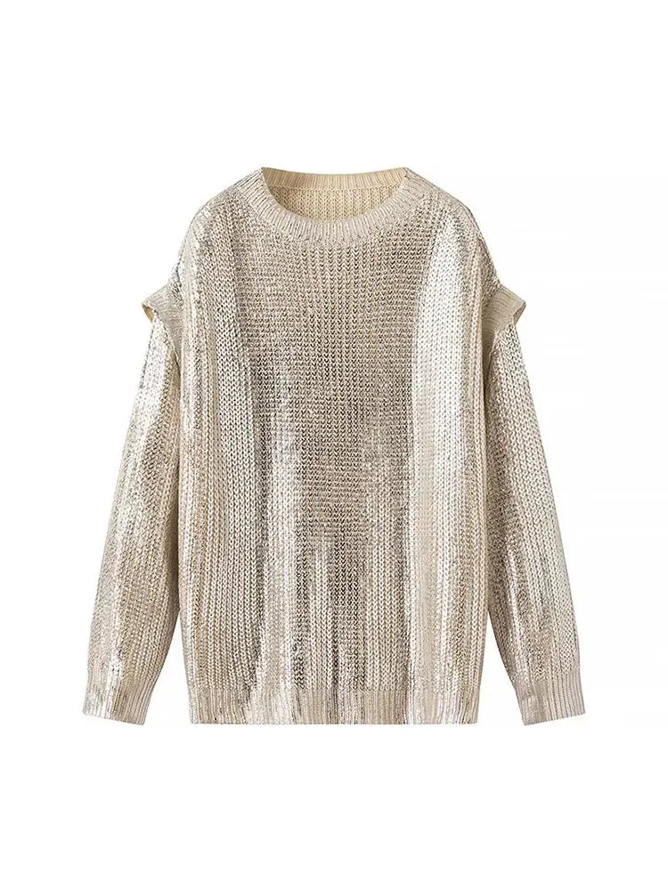 Stilla | Metallisk sweater