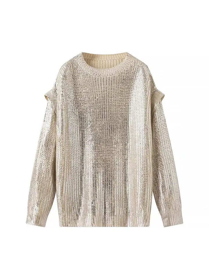 Stilla | Metallisk sweater