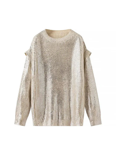 Stilla | Metallisk sweater