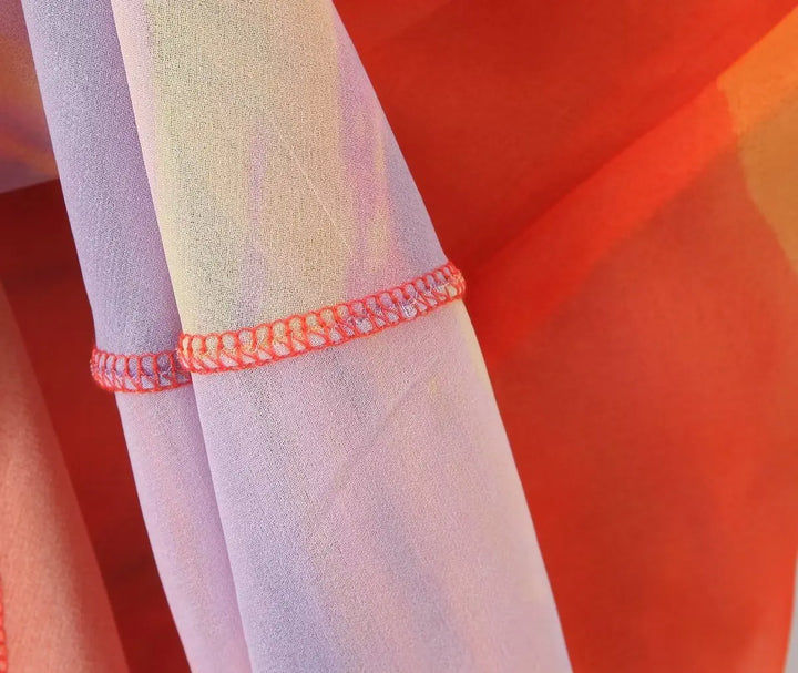 Stilla | En Skulder Orange Gradient Kjole