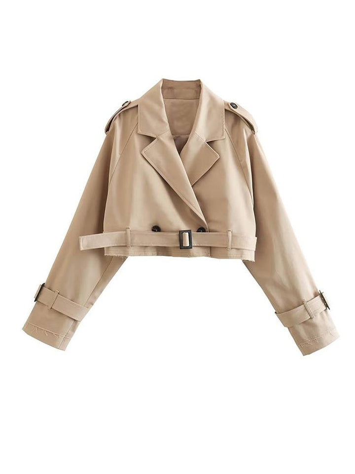 Stilla | Dame Kort Trench Coat