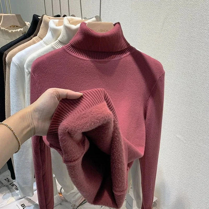 Stilla | Pullover med Rullekrave og Blødt Foder