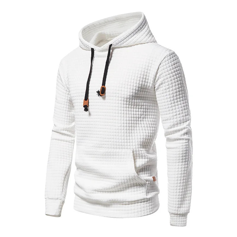 Stilla | Herre Hættetrøje - Sommer Hoodie til Mænd med Struktur & Stil