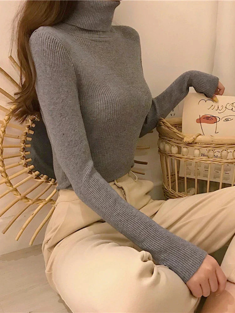 Stilla | Margareta Rullekrave-strikpullover