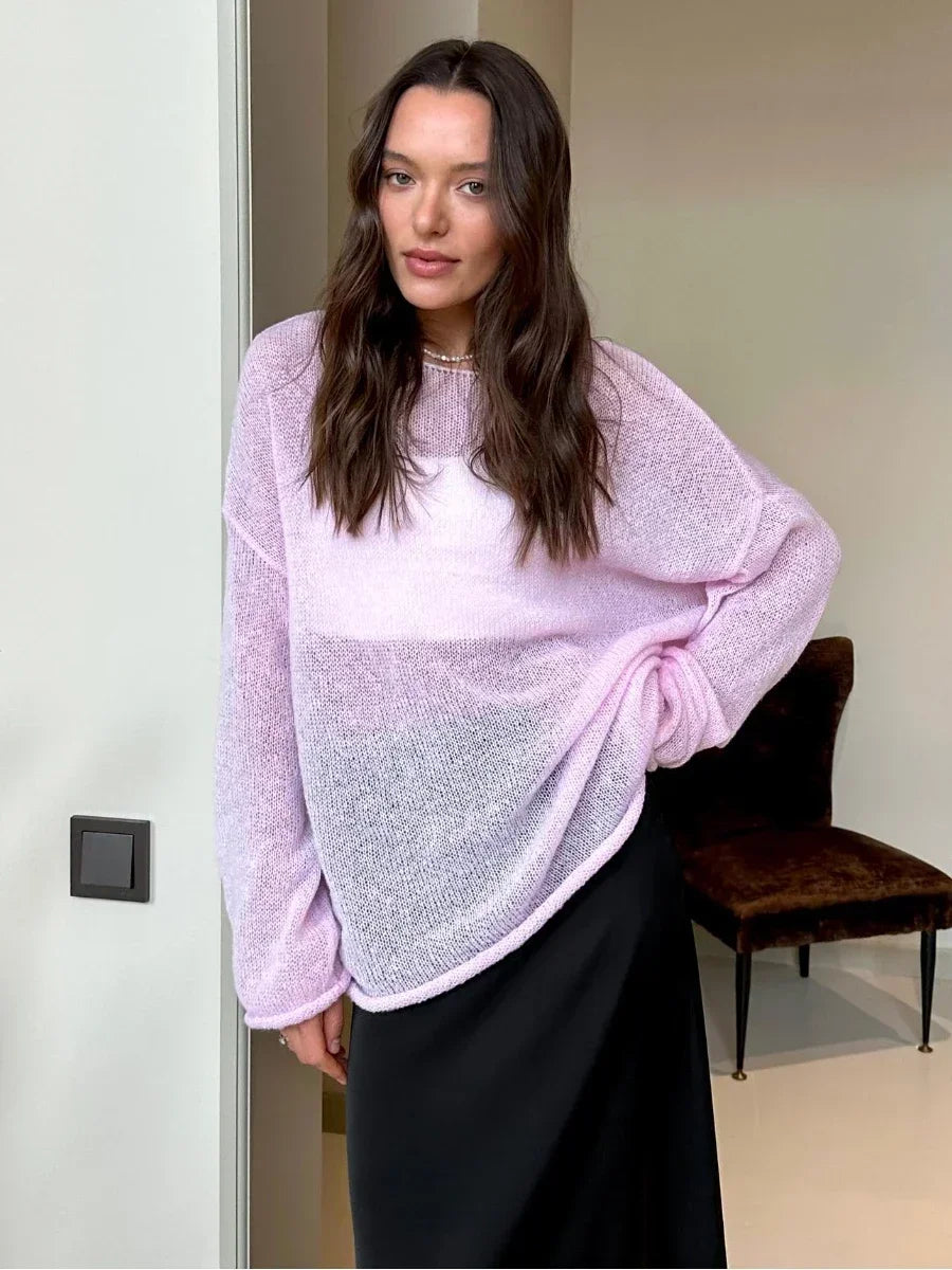 Stilla | Oversize Grovstrikket trøje