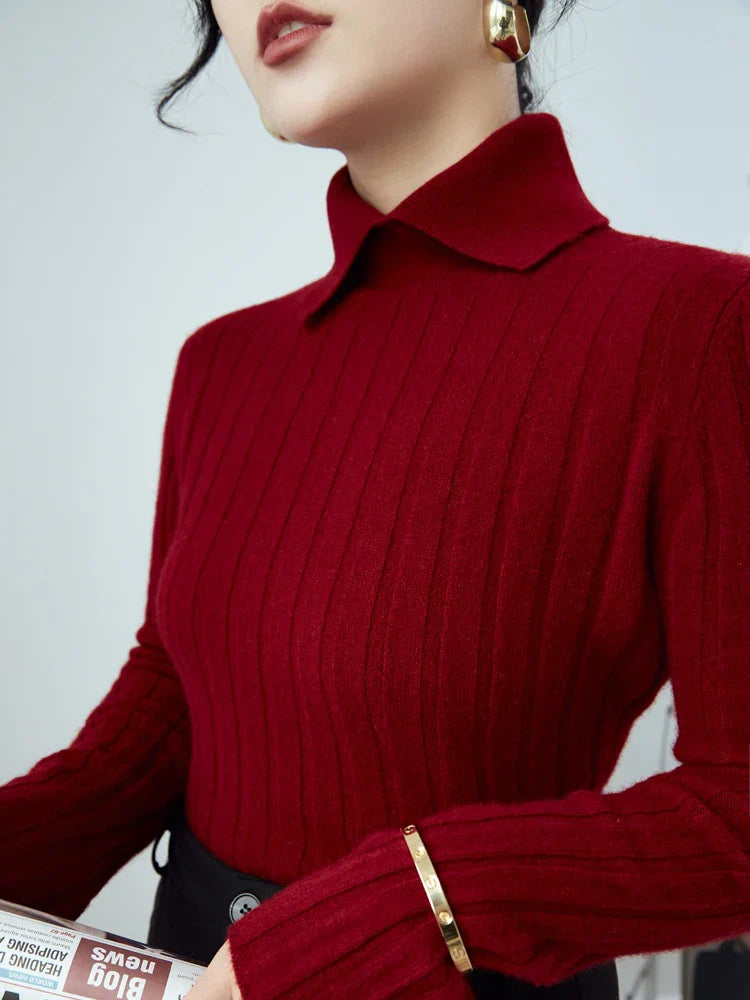 Stilla | Løs Pullover Med Polokrave Til Damer