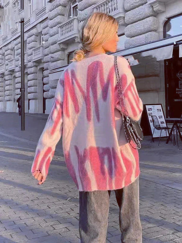 Stilla | Pullover Dame Med Livligt Mønster
