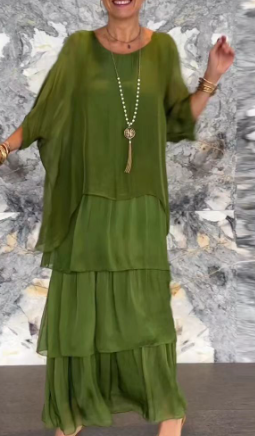 Stilla | Elegante V-hals Maxi Kjole