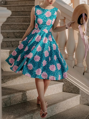 Stilla | Elegant Sommerkjole Med Blomsterprint A-Form
