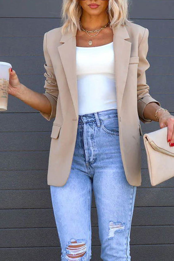 Stilla | Blazer Mellemlang Uni Med Bagindsnit
