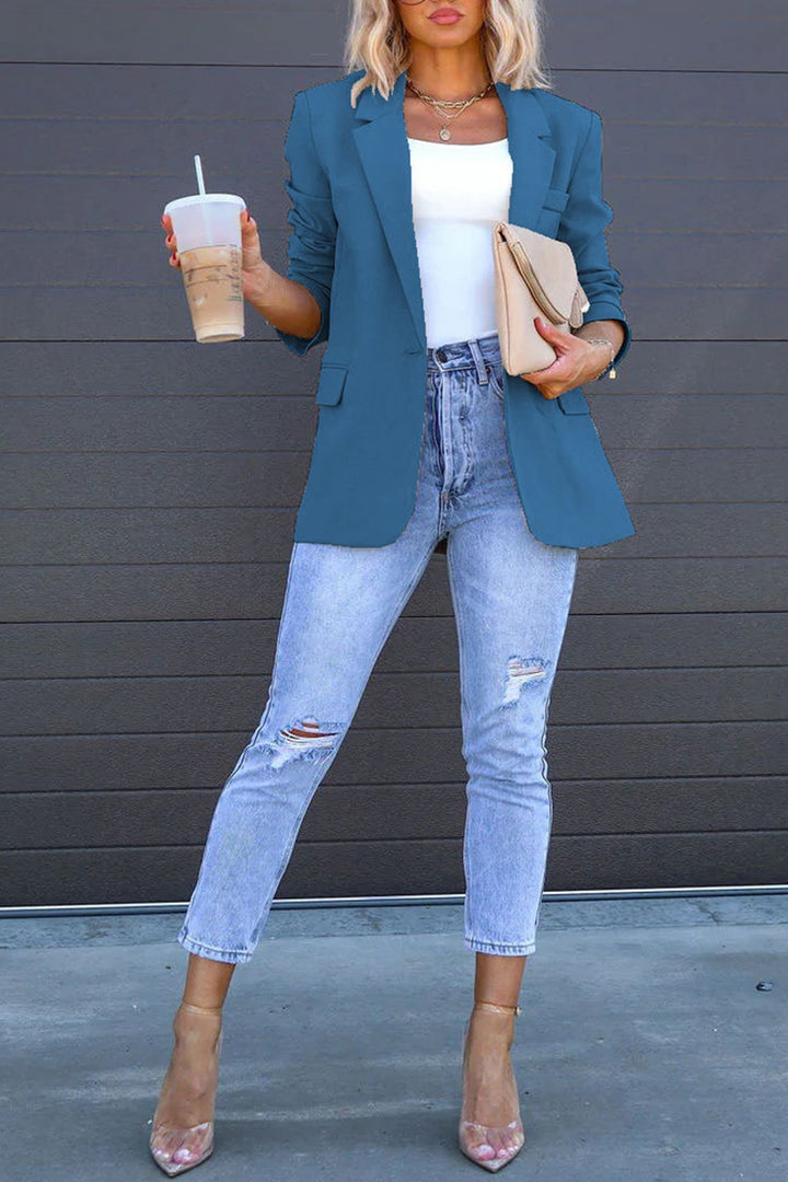 Stilla | Blazer Mellemlang Uni Med Bagindsnit