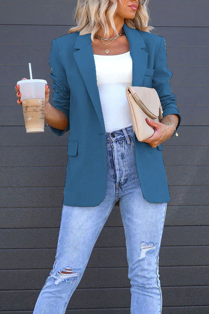 Stilla | Blazer Mellemlang Uni Med Bagindsnit