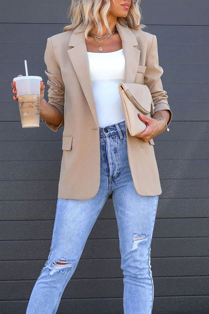 Stilla | Blazer Mellemlang Uni Med Bagindsnit