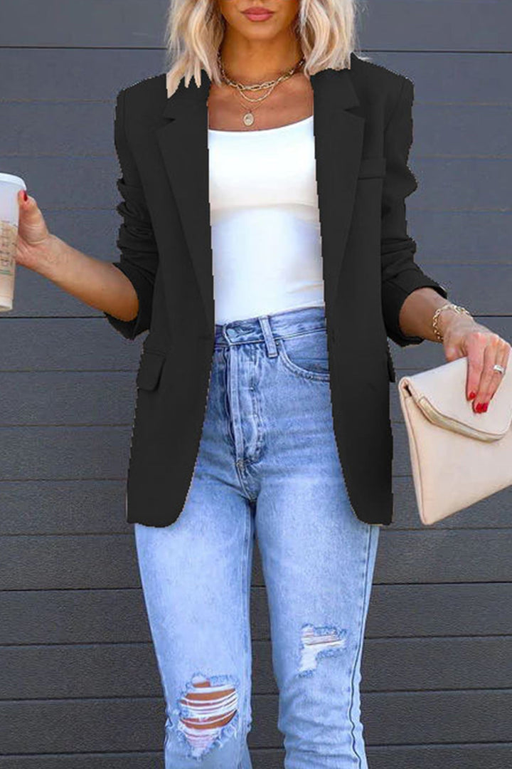 Stilla | Blazer Mellemlang Uni Med Bagindsnit