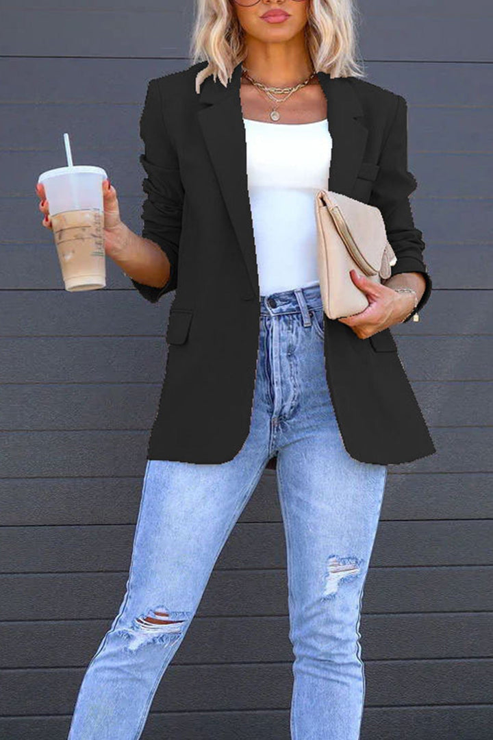 Stilla | Blazer Mellemlang Uni Med Bagindsnit