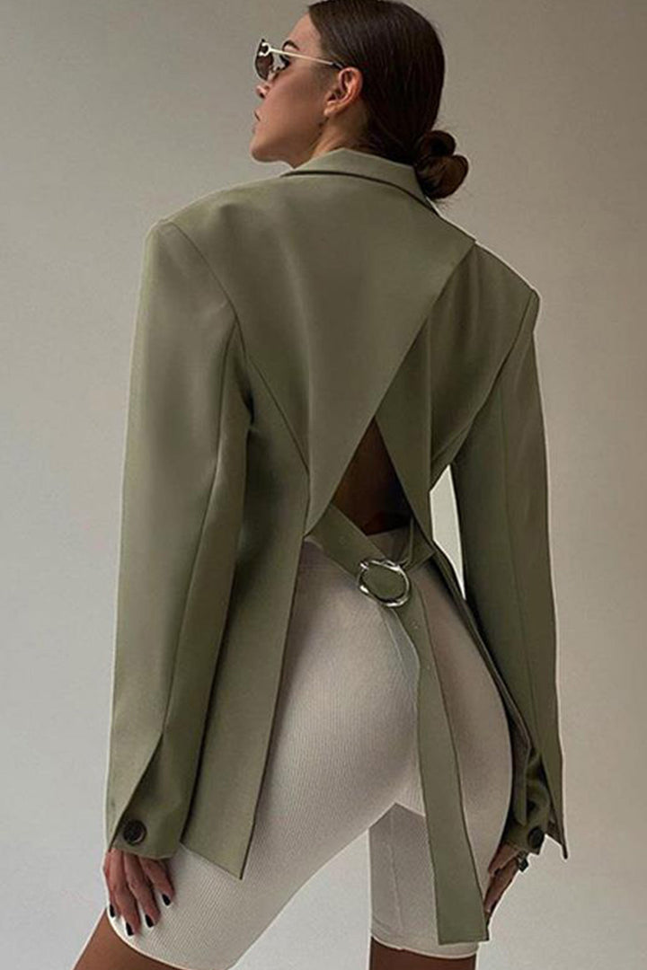 Stilla | Blazer Rygfri Uni Med Slids