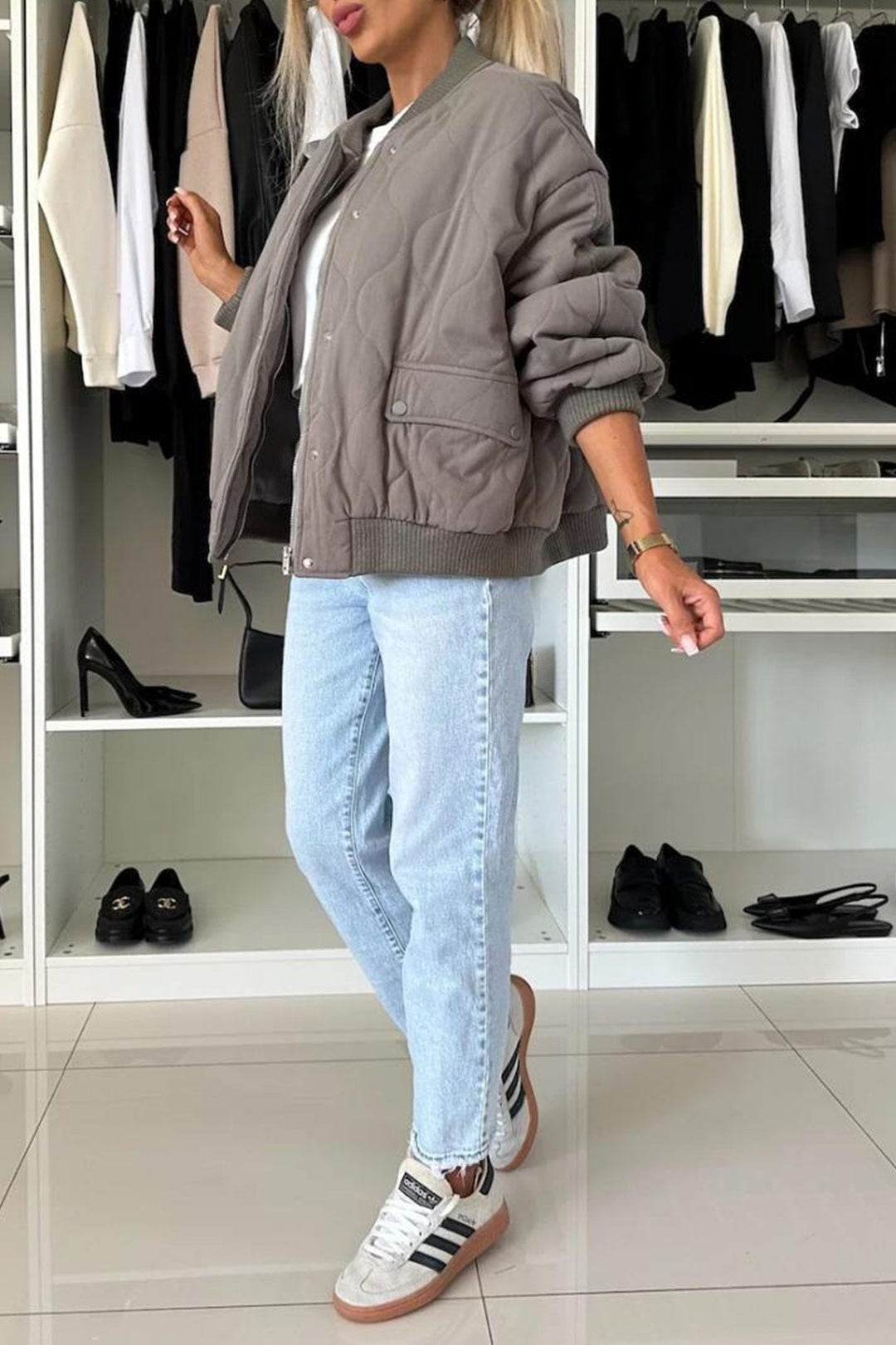Stilla | Bomber Uni Med Knapliste