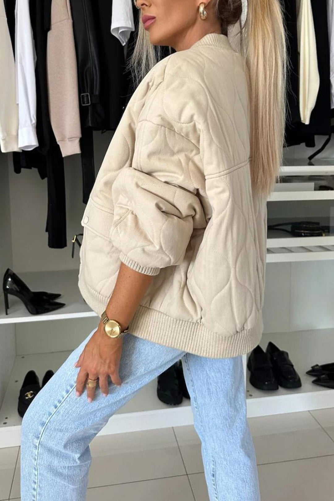 Stilla | Bomber Uni Med Knapliste