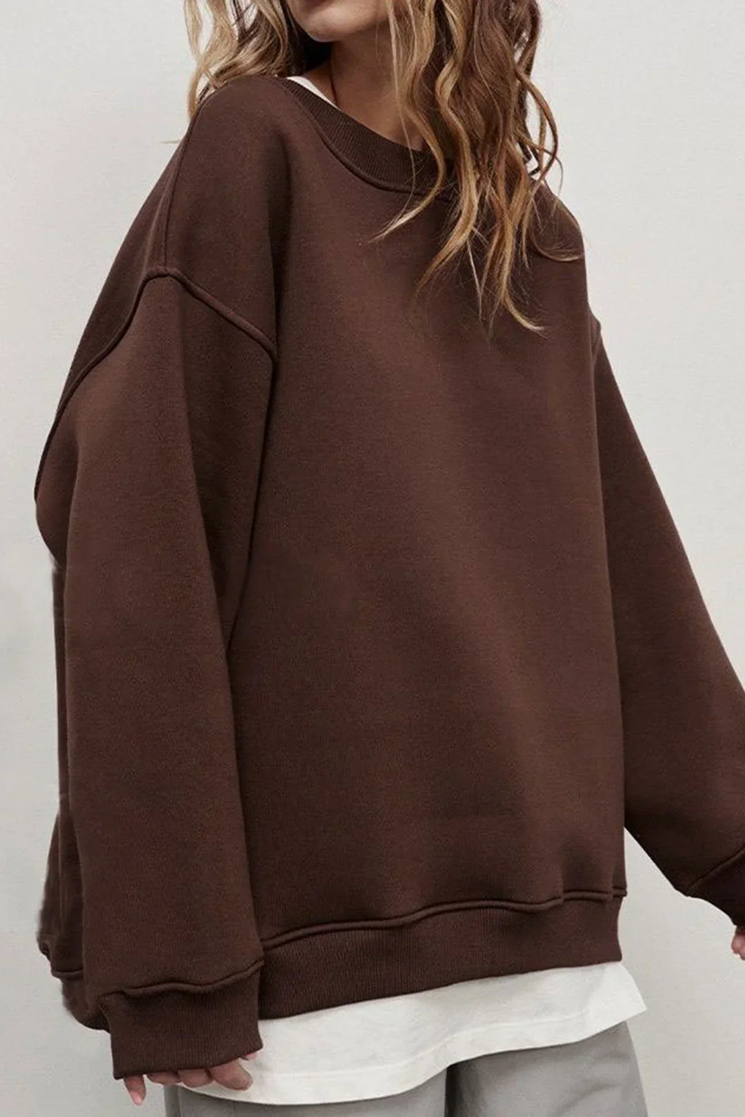 Stilla | Oversize-Sweatshirt med Rund Halsudskæring