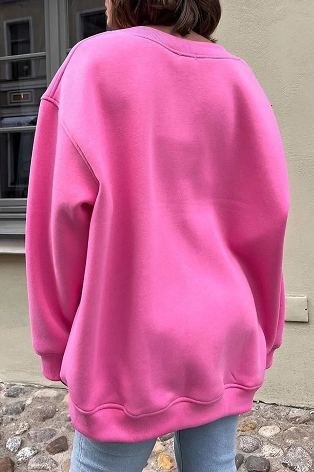 Stilla | Oversize-Sweatshirt med Rund Halsudskæring