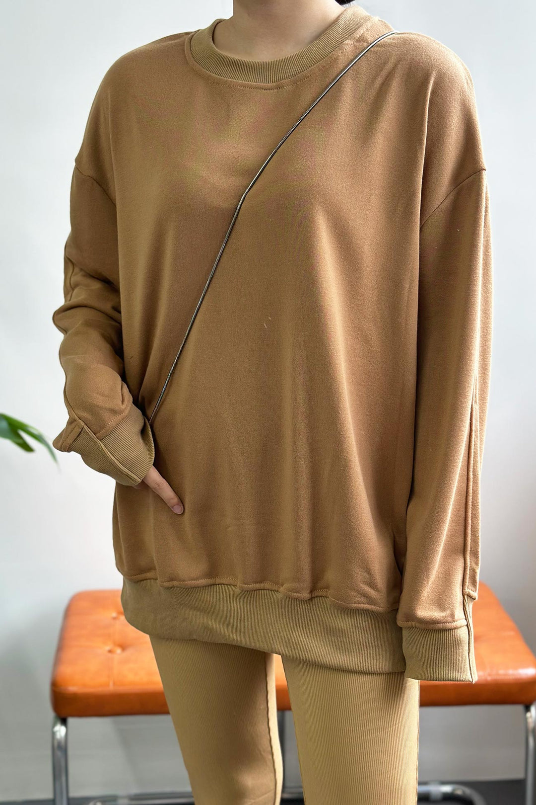 Stilla | Kostumer Leggings Sweatshirt Med Rundhals Uni