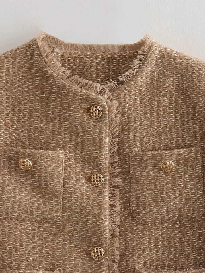 Stilla | Elegant Kort Jakke til Damer Tid løs Efterårs Mode