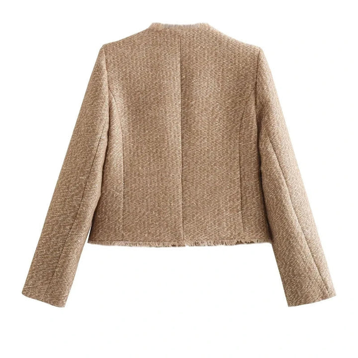 Stilla | Elegant Kort Jakke til Damer Tid løs Efterårs Mode