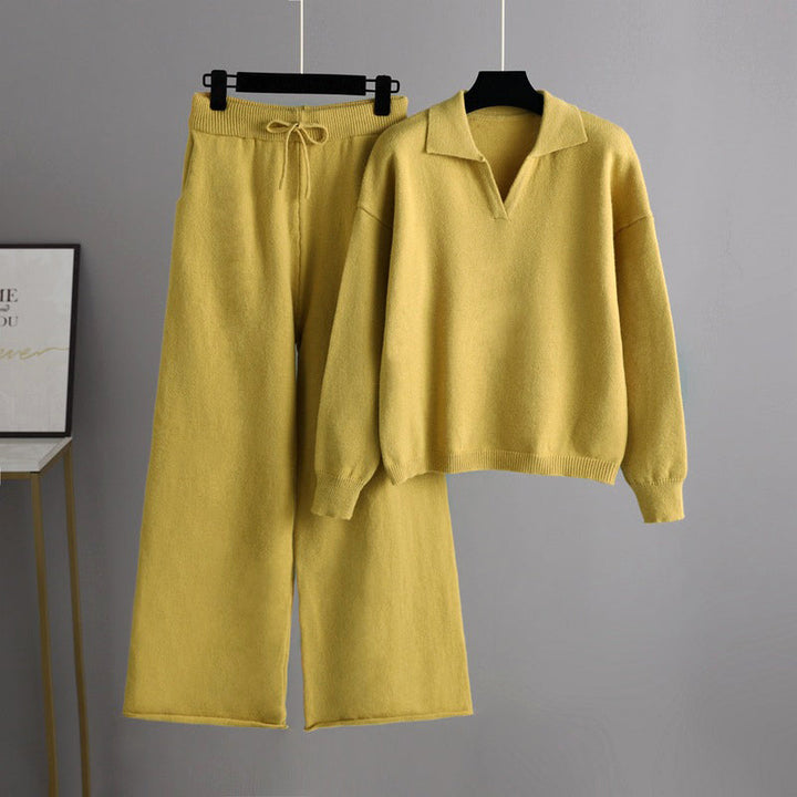 Stilla | Strik Sweater og Bukser Sæt