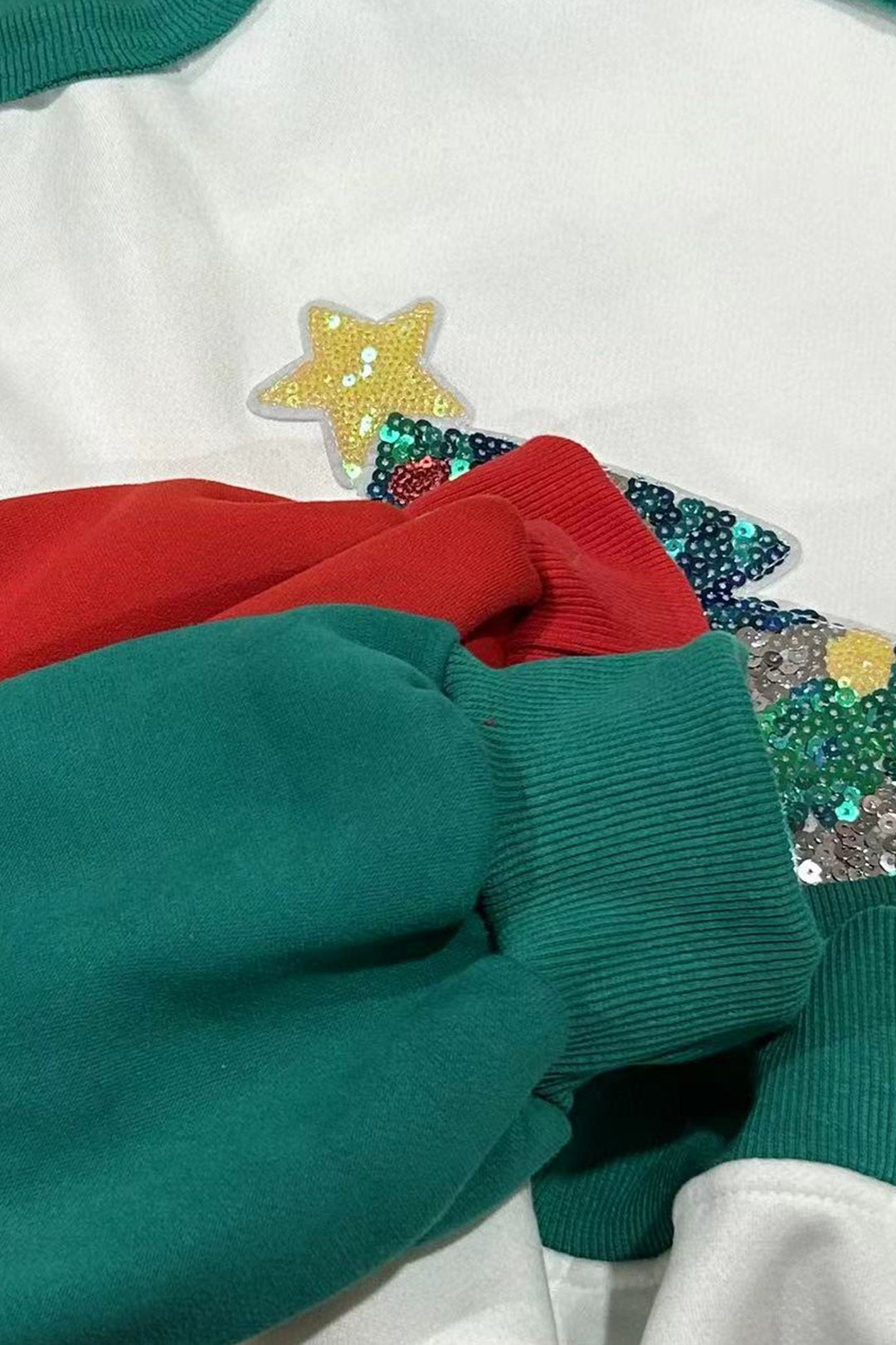 Stilla | Sweatshirt Jul Træ Med Indvævede Pailletter