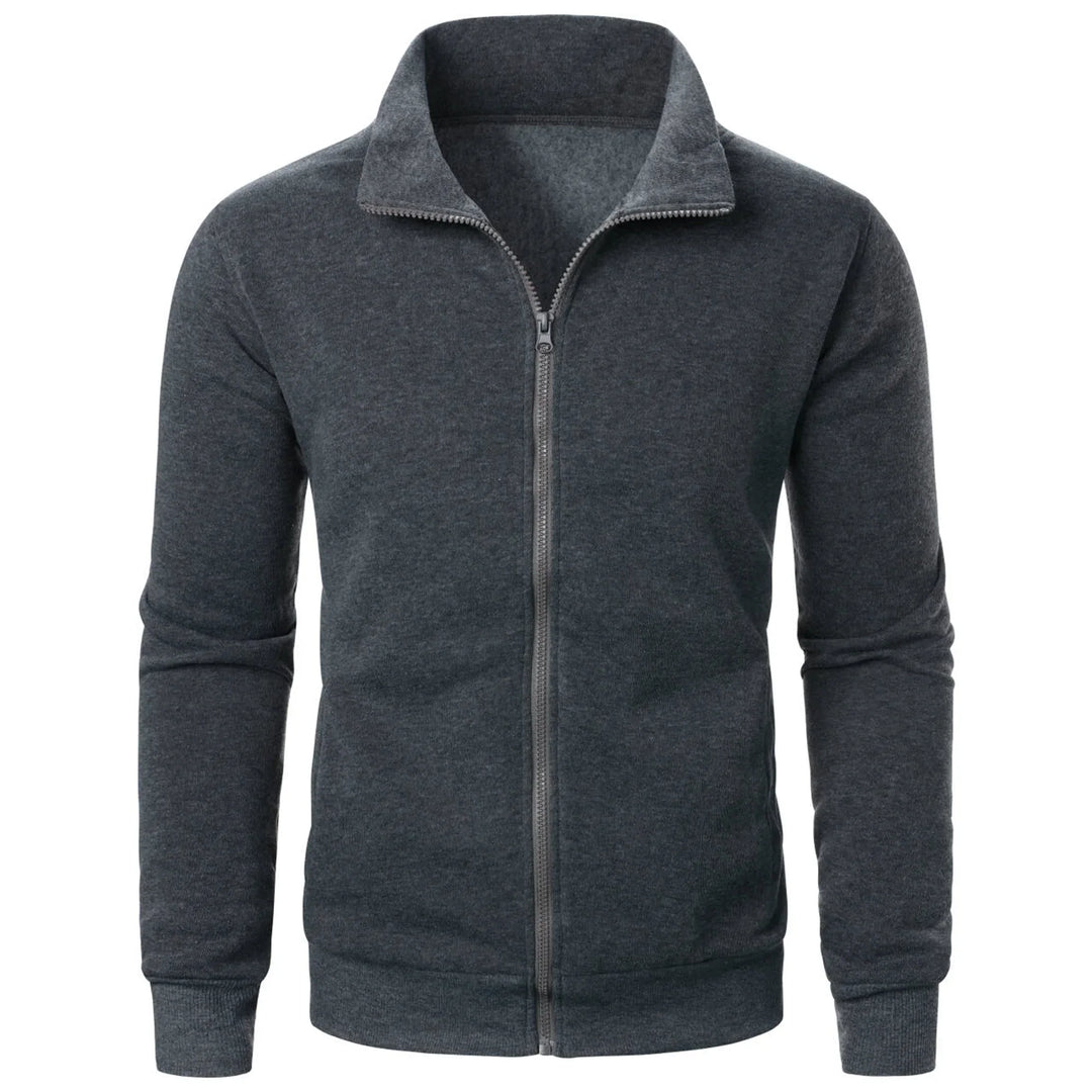 Stilla | Herre Hoodie med Stålkrave og Lynlås