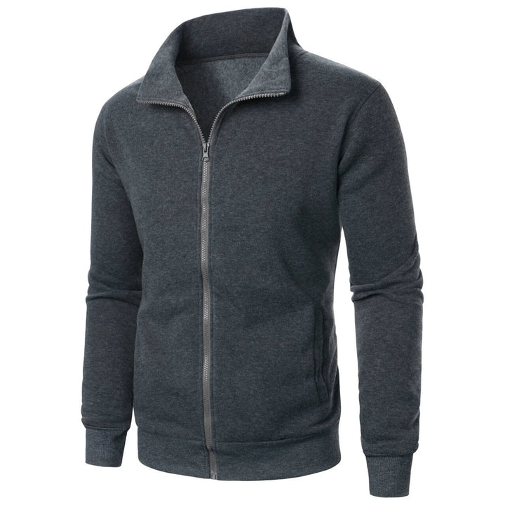 Stilla | Herre Hoodie med Stålkrave og Lynlås