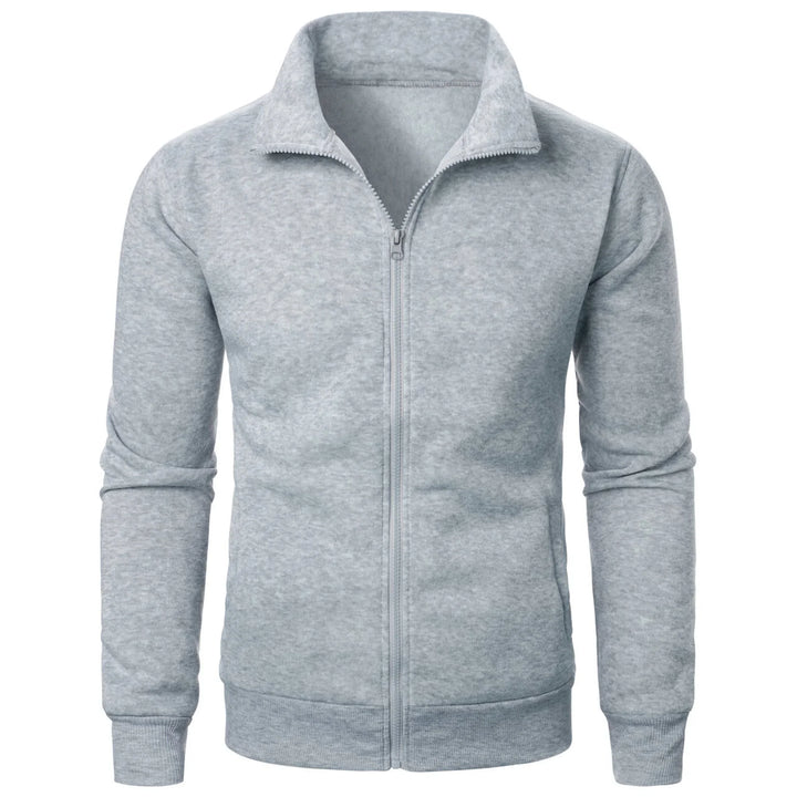 Stilla | Herre Hoodie med Stålkrave og Lynlås