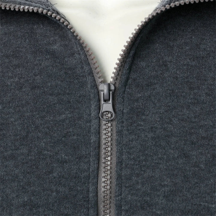 Stilla | Herre Hoodie med Stålkrave og Lynlås