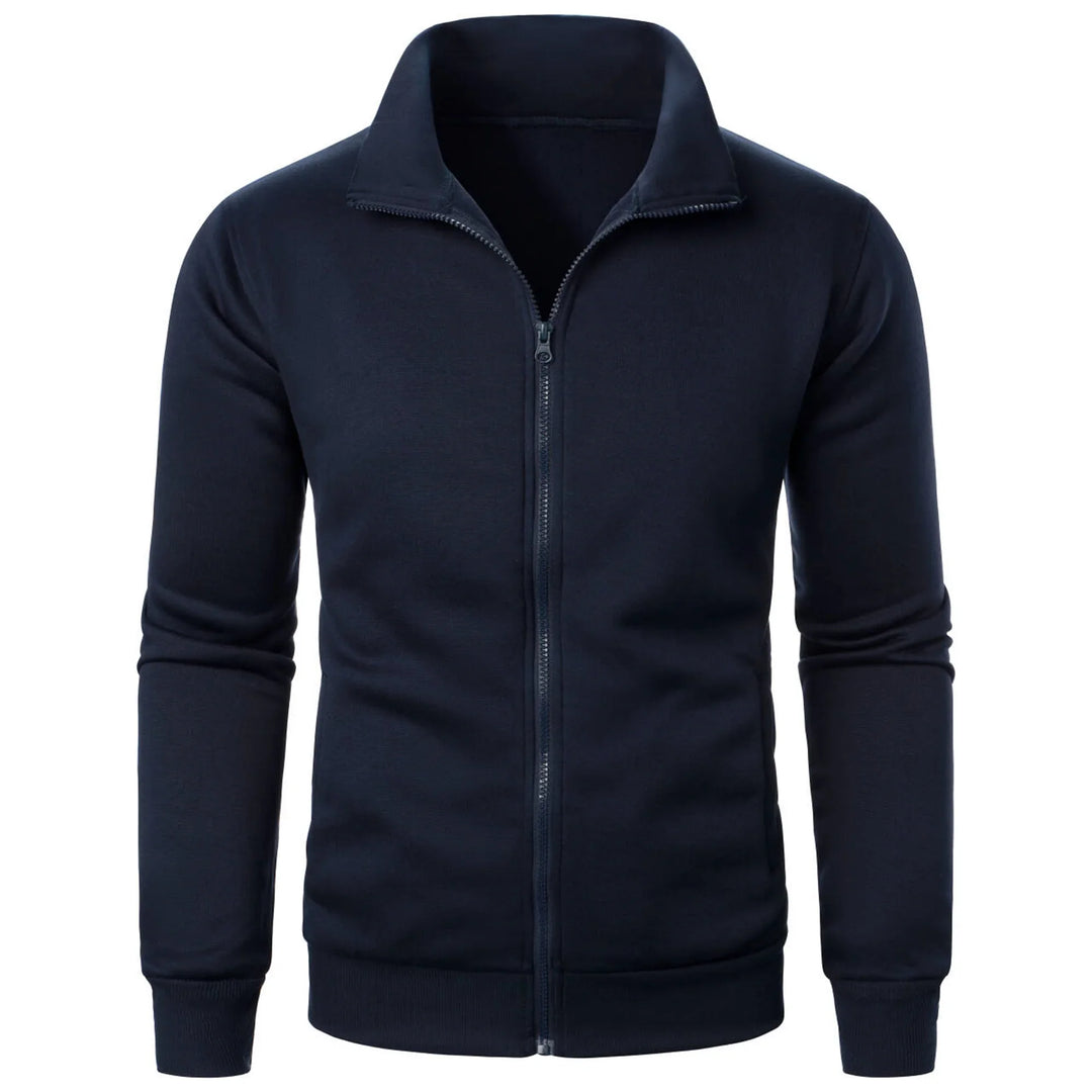 Stilla | Herre Hoodie med Stålkrave og Lynlås